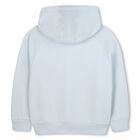 Boys Blue Tiger Logo Hooded Top, 1, hi-res