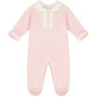 Baby Girls Pink & Ivory Babygrow Gift Set, 2, hi-res