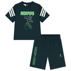 Green Disney Logo Shorts Set, 1, hi-res