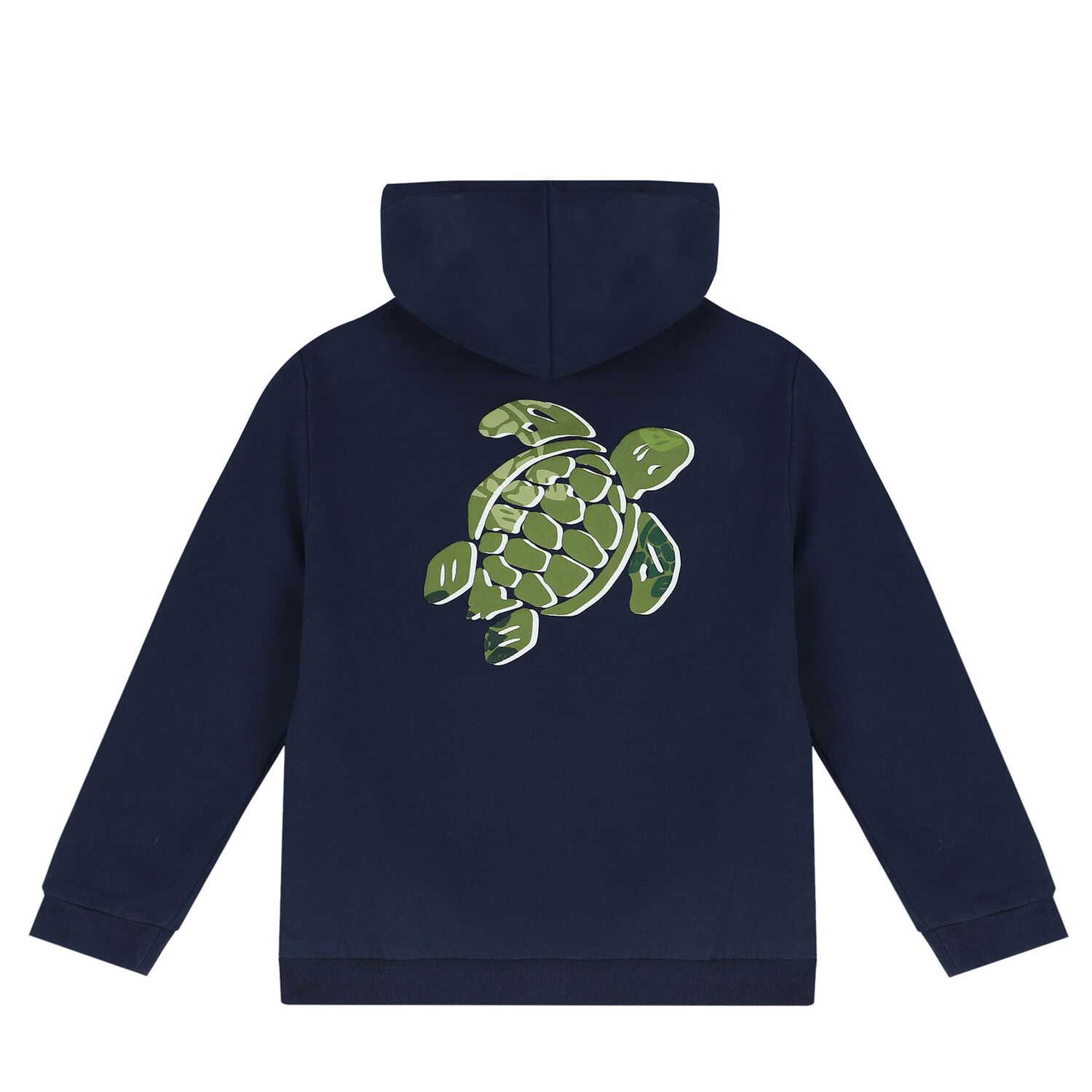 Boys Blue Turtle Hooded Top, 1, hi-res
