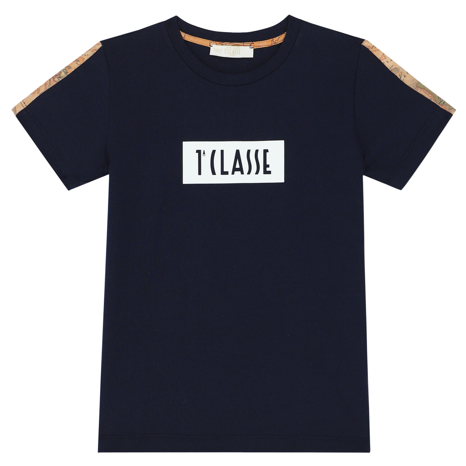Boys Navy Blue Logo T-Shirt, 1, hi-res