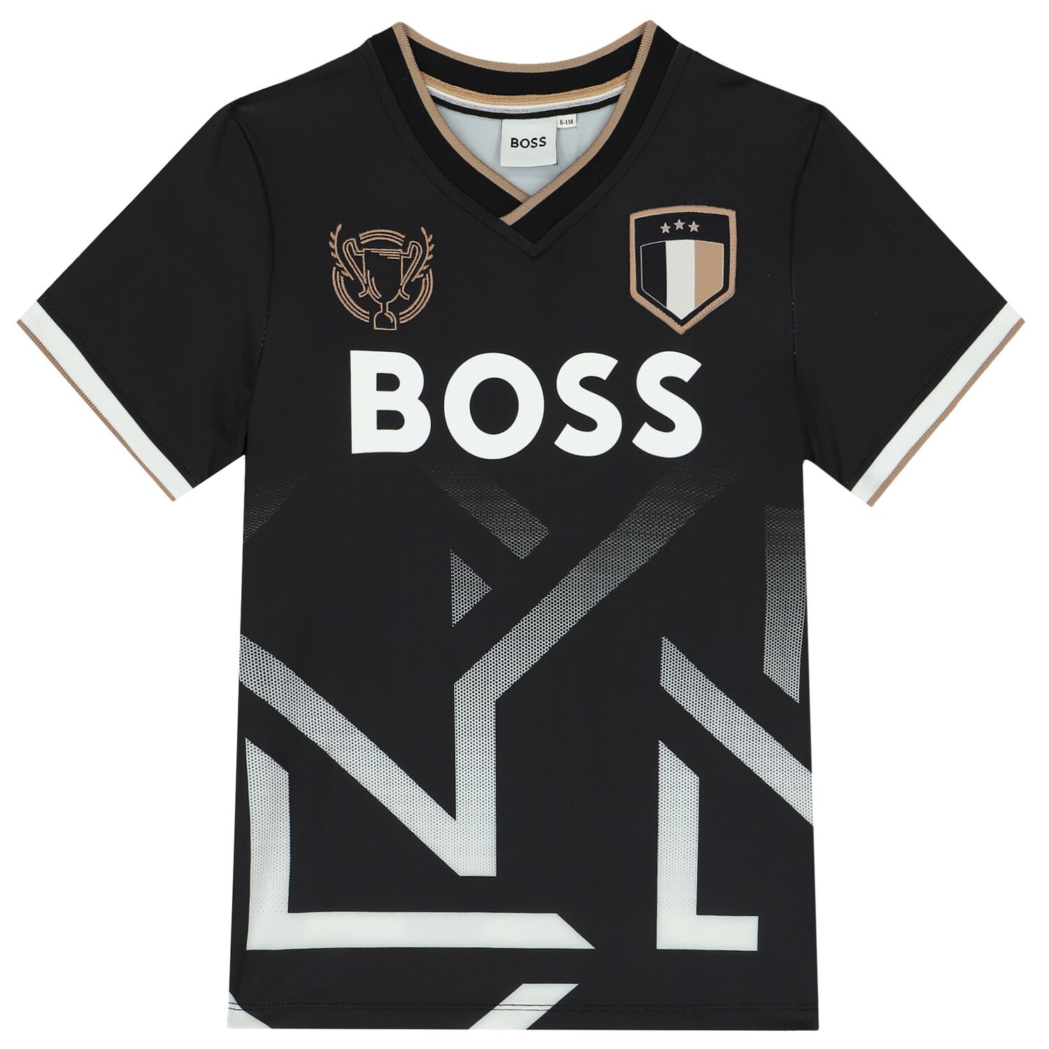 Boys Black Logo T-Shirt, 1, hi-res image number null