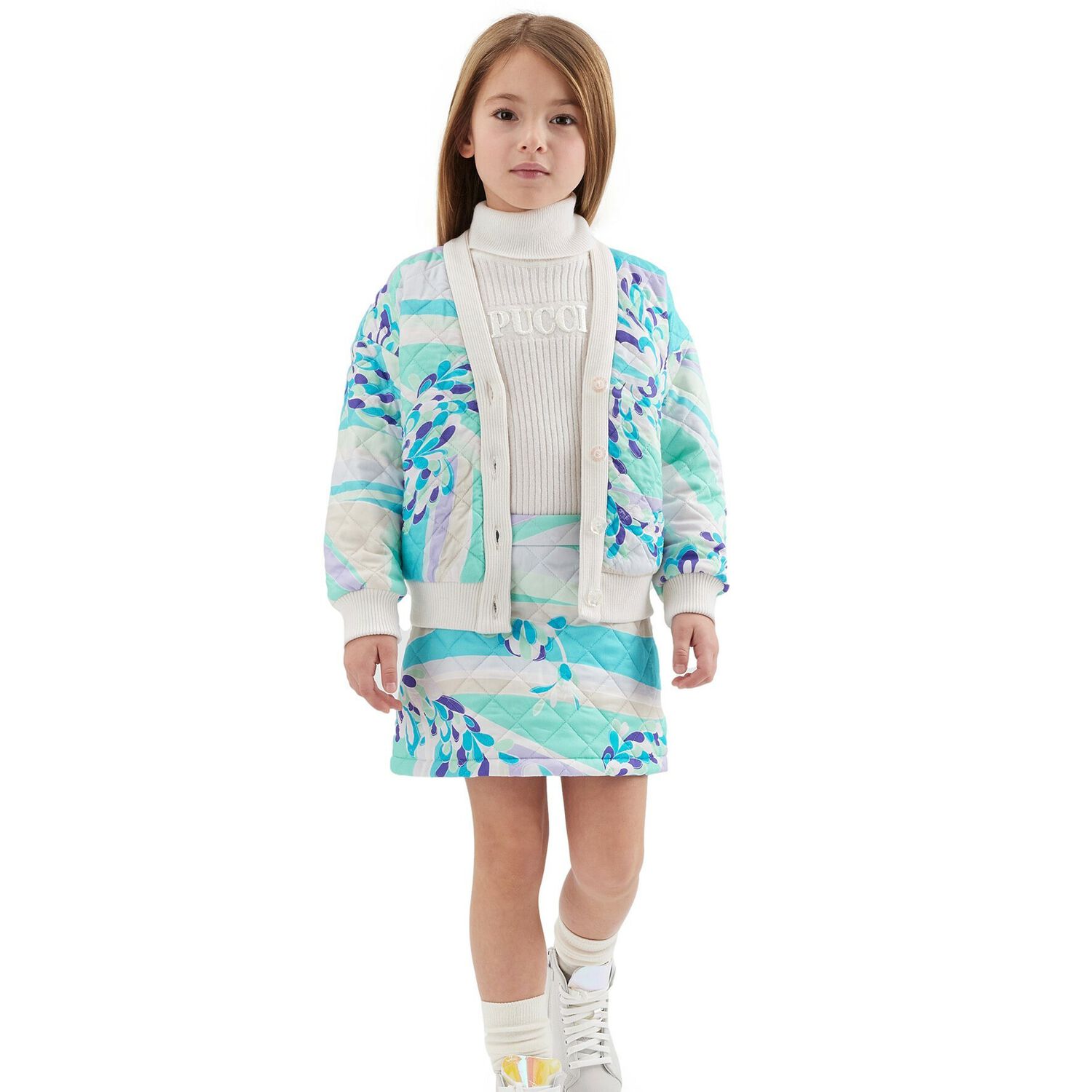 Girls Multi-Colored Padded Skirt, 1, hi-res image number null