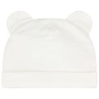 White Teddy Bear Logo Babygrow Gift Set, 1, hi-res