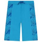 Boys Blue Logo Shorts Set, 2, hi-res