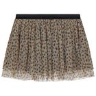 Girls Beige & Black Skirt, 1, hi-res