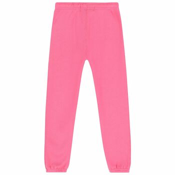 Girls Pink Logo Joggers 