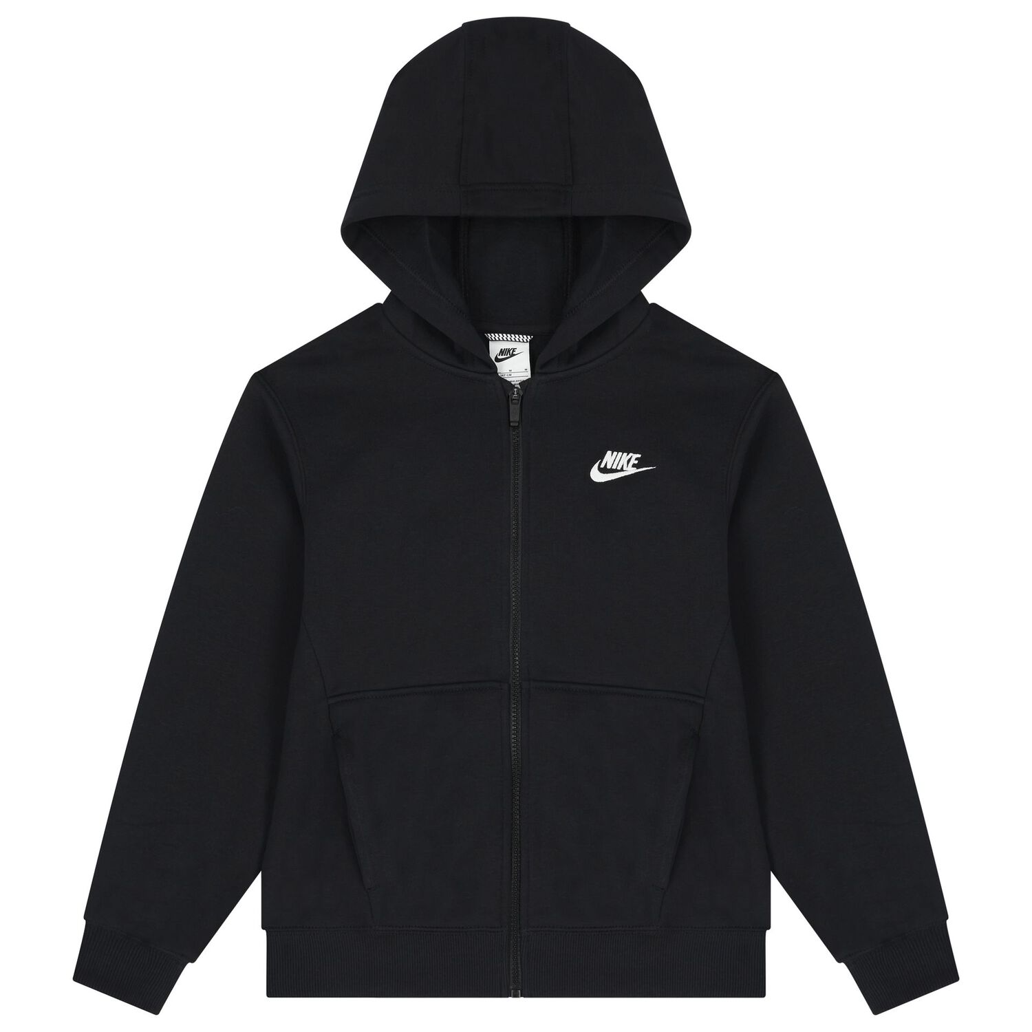 Black Tracksuit with Swoosh Logo, 1, hi-res