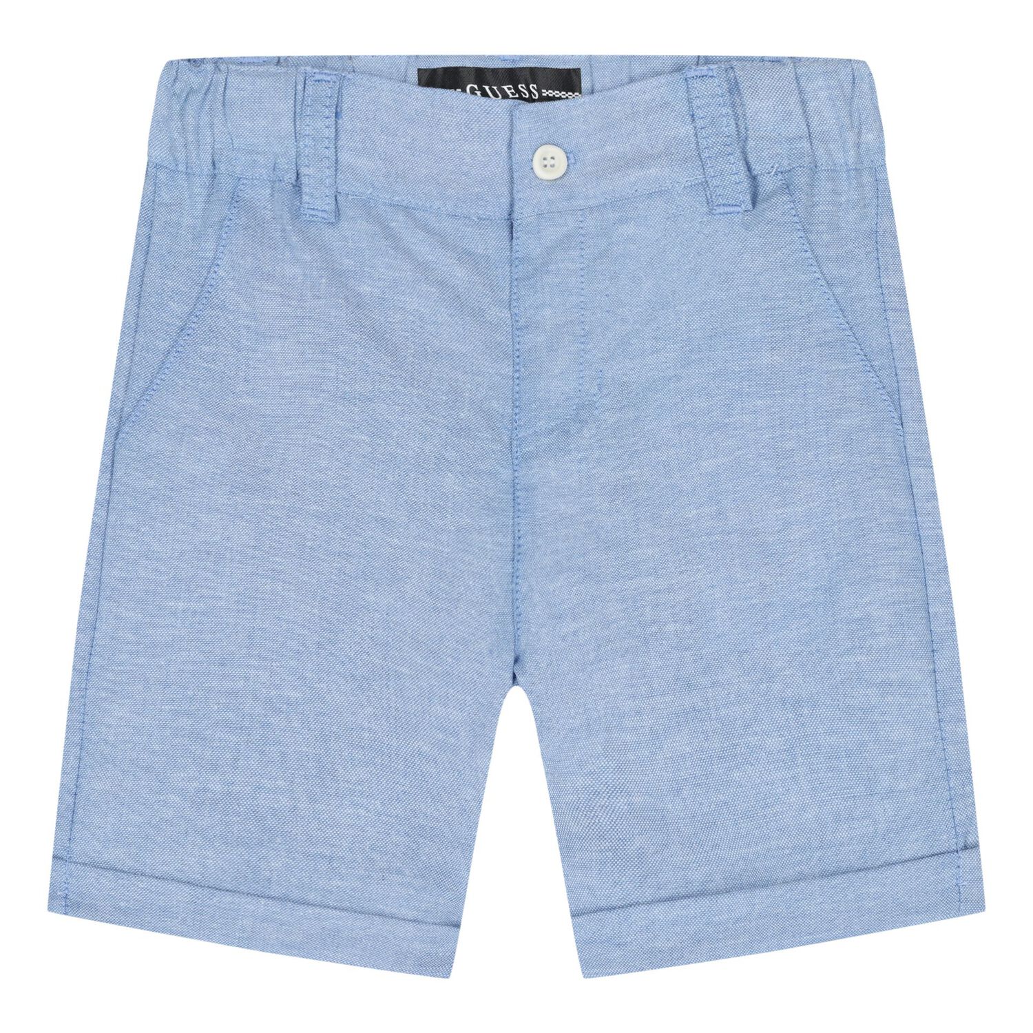 Younger Boys Navy Blue & Blue Shorts Set, 1, hi-res