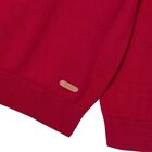 Boys Red Knitted Jumper, 2, hi-res
