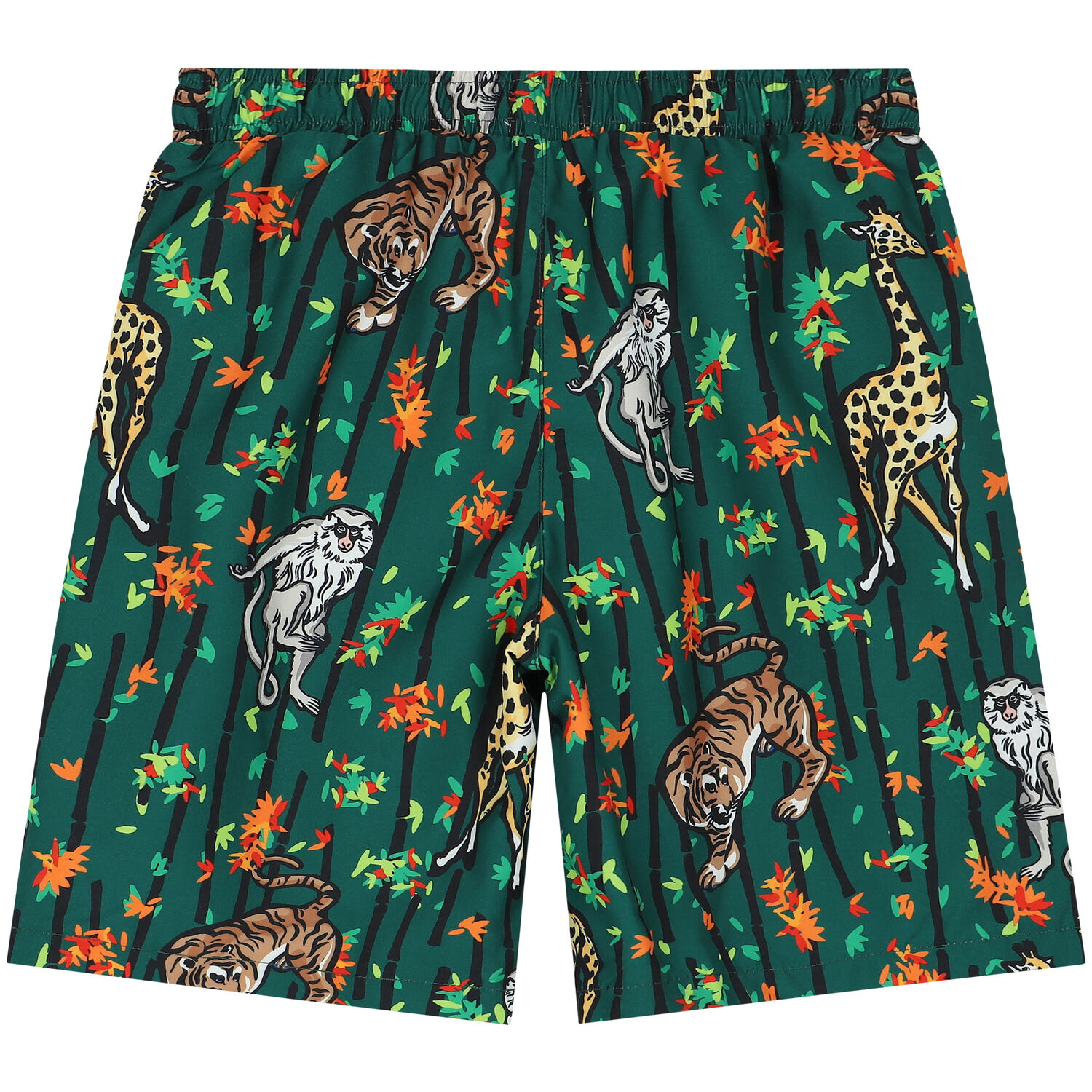 Boys Green Bamboo Swim Shorts, 1, hi-res