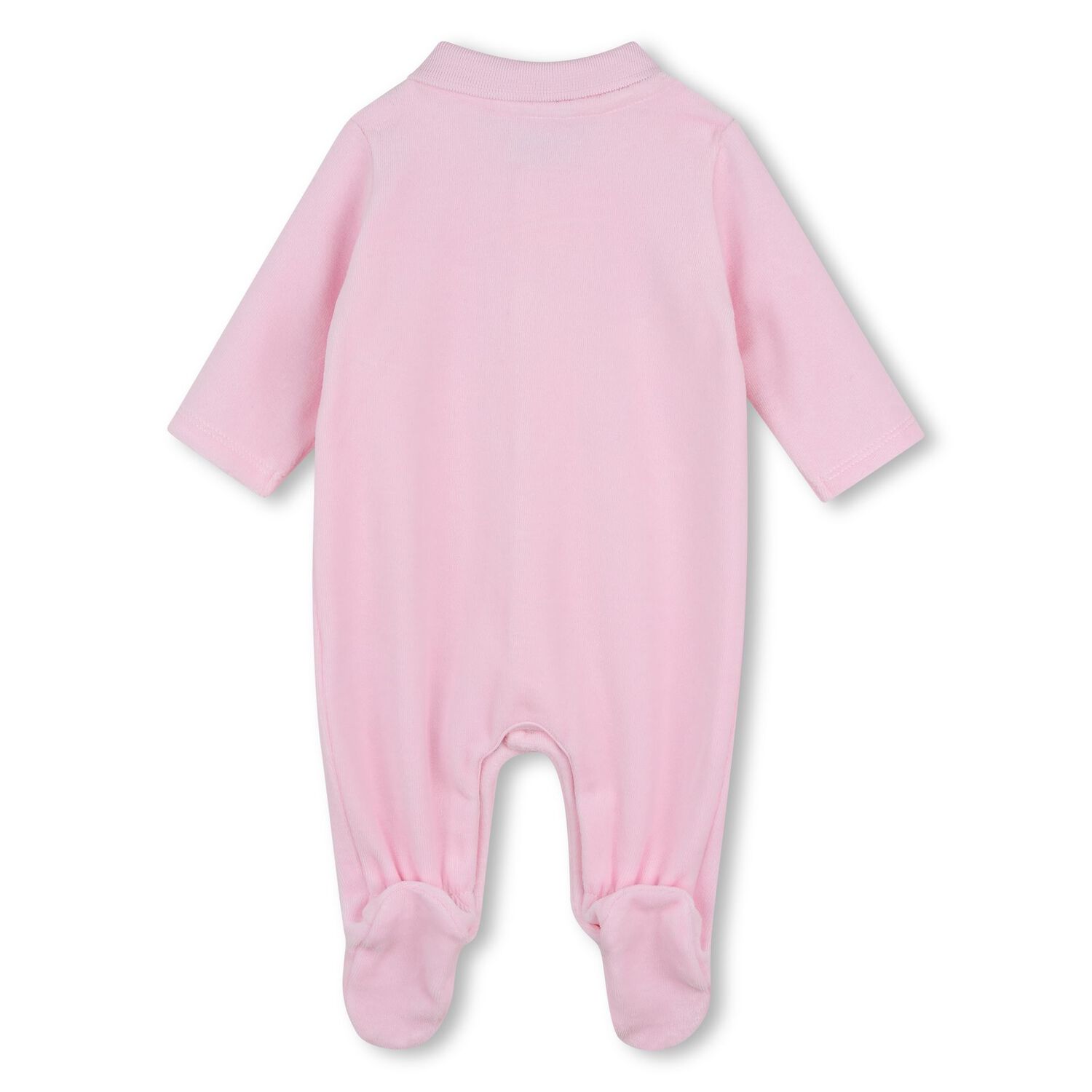 Baby Girls Pink Logo Babygrow, 1, hi-res