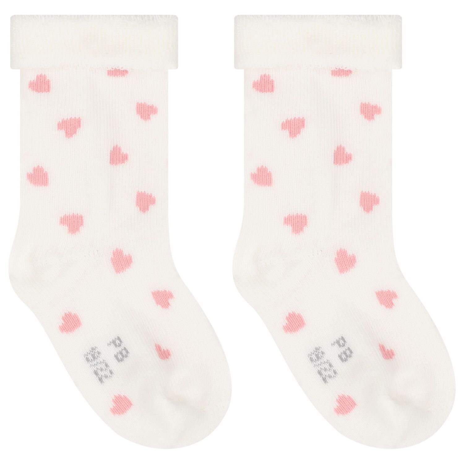 Baby Girls Ivory & Pink Socks ( 3-Pack ), 1, hi-res