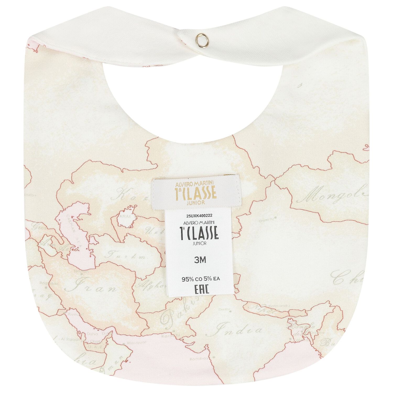 Baby Girls Ivory, Beige & Pink Geo Map Babygrow Gift Set, 1, hi-res
