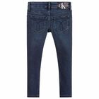 Girls Blue Denim Jeans, 1, hi-res