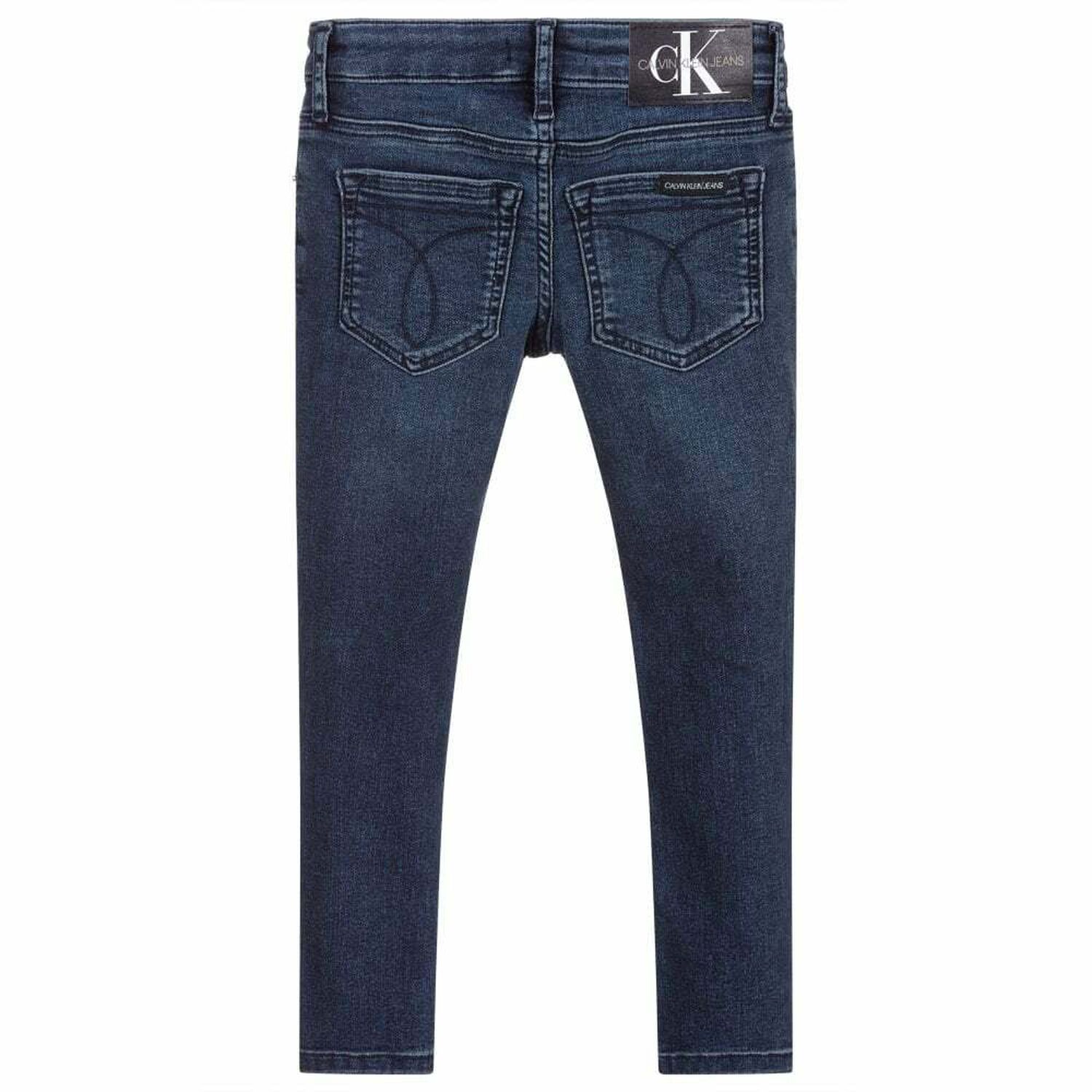 Girls Blue Denim Jeans, 1, hi-res