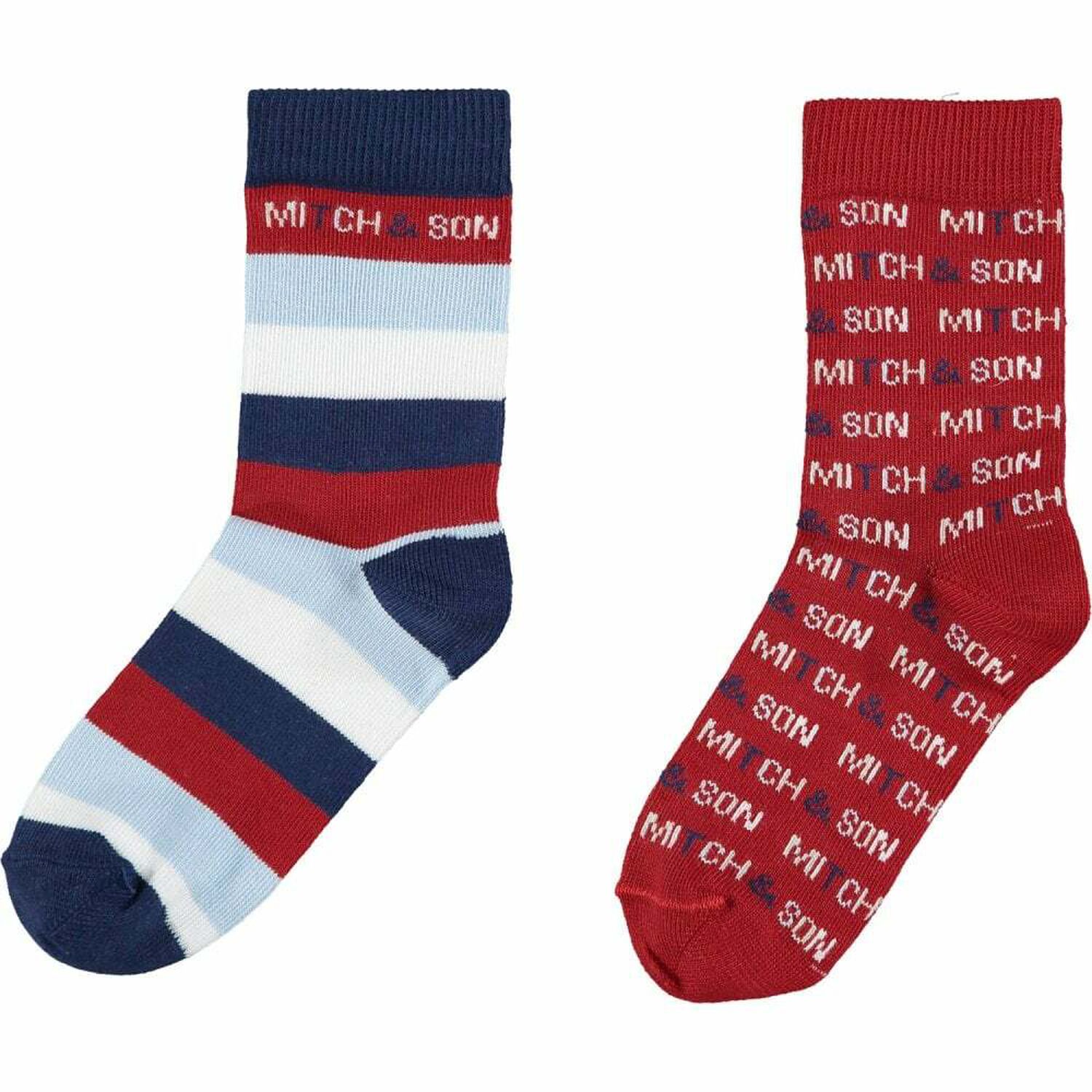 Boys Multi-Colored Socks ( 2 Pack ), 1, hi-res