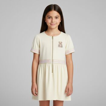 Girls Gold Logo Dress