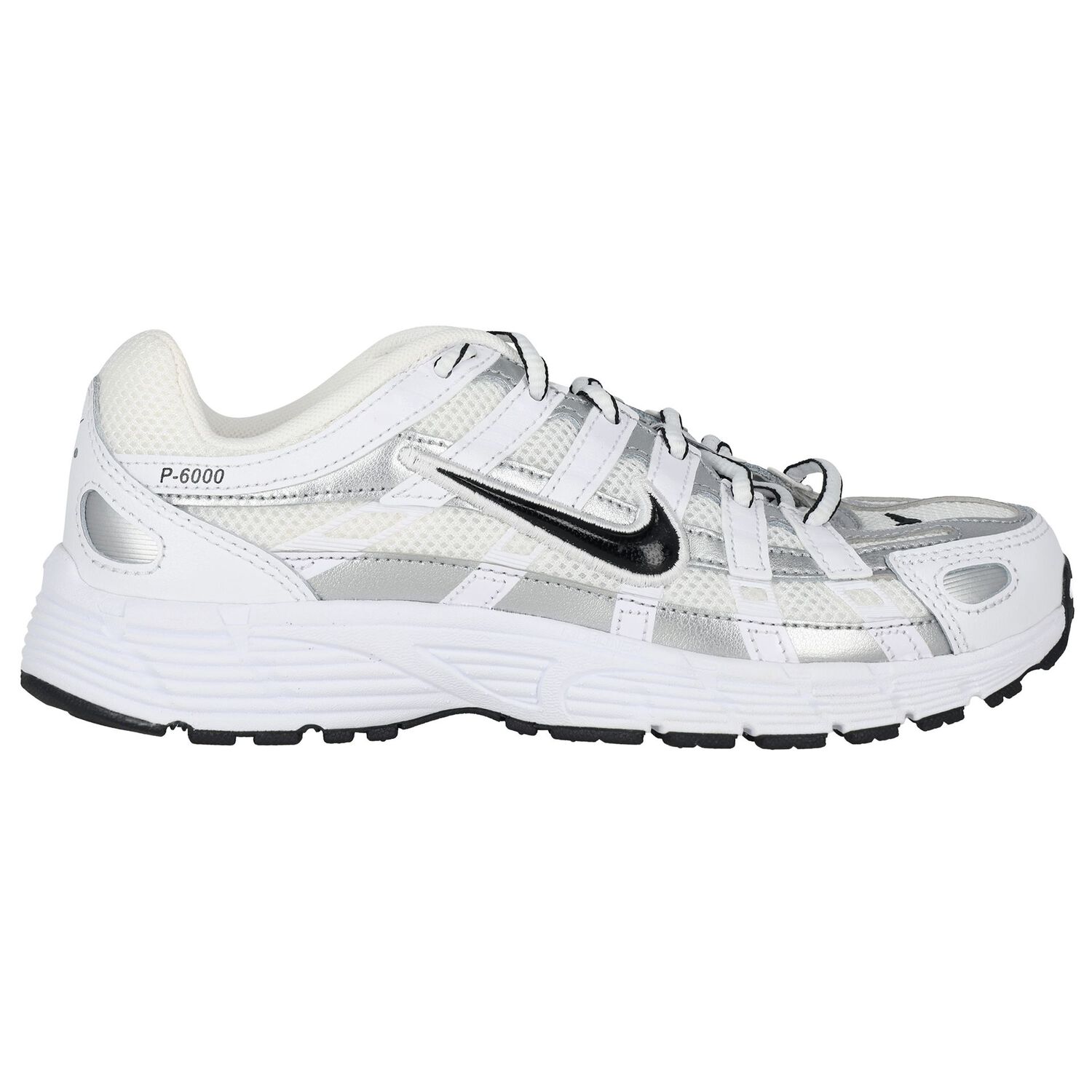 White, Silver & Black P-6000 Trainers, 1, hi-res