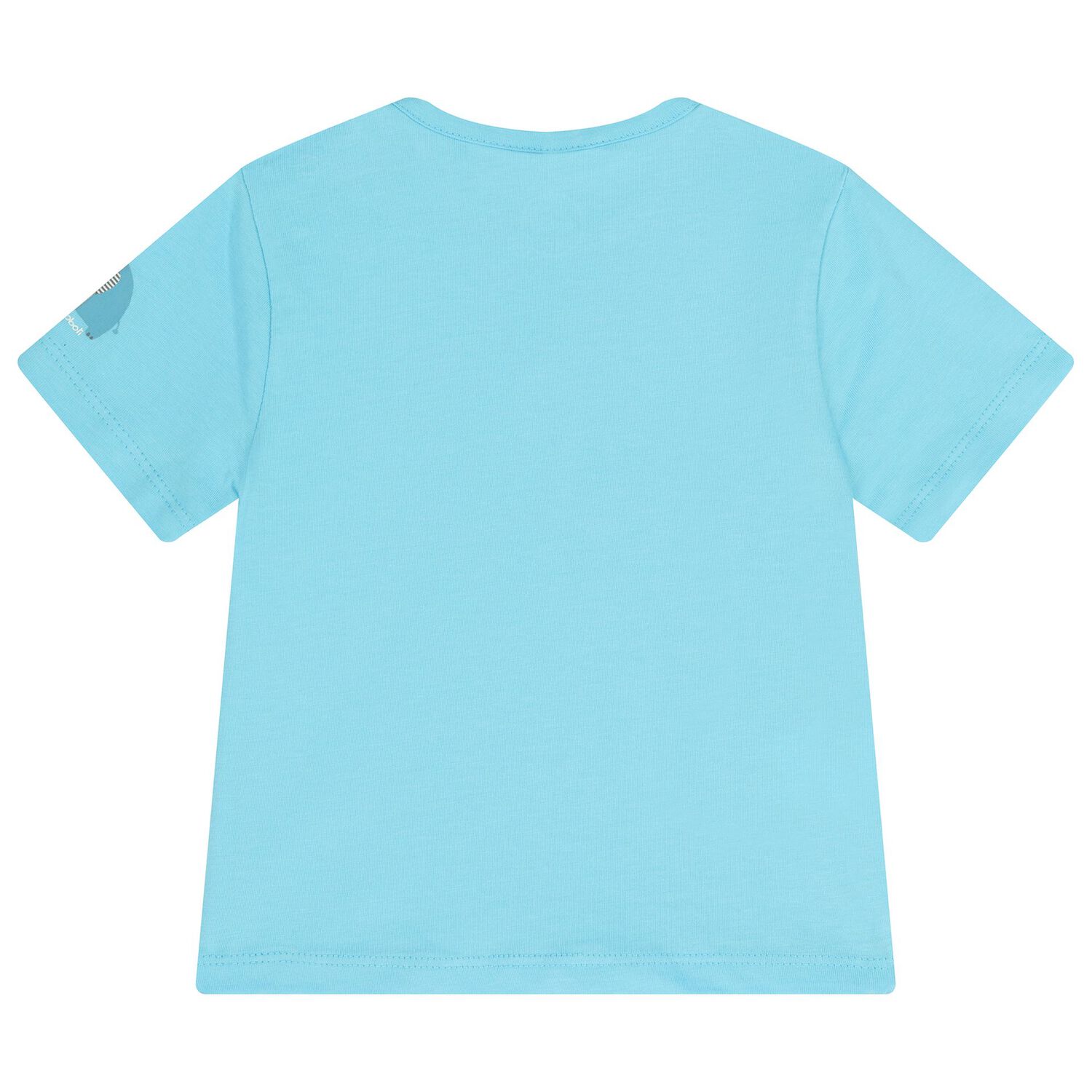 Baby Boys Turquoise & White Dungaree Set, 1, hi-res