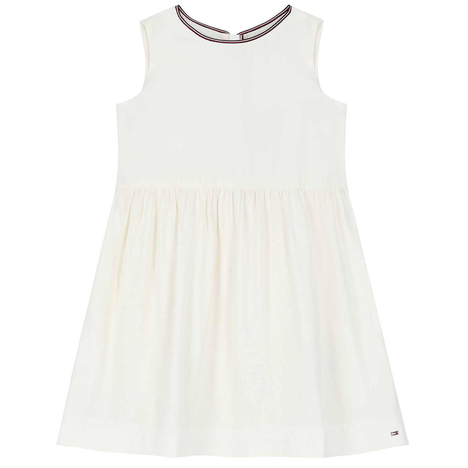 Girls Ivory Logo Dress, 1, hi-res image number null