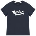 Boys Navy Blue Logo T-Shirt, 2, hi-res