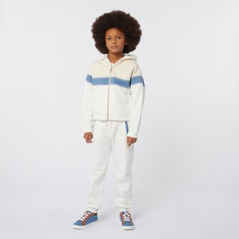Girls Blue Denim Logo Trainers