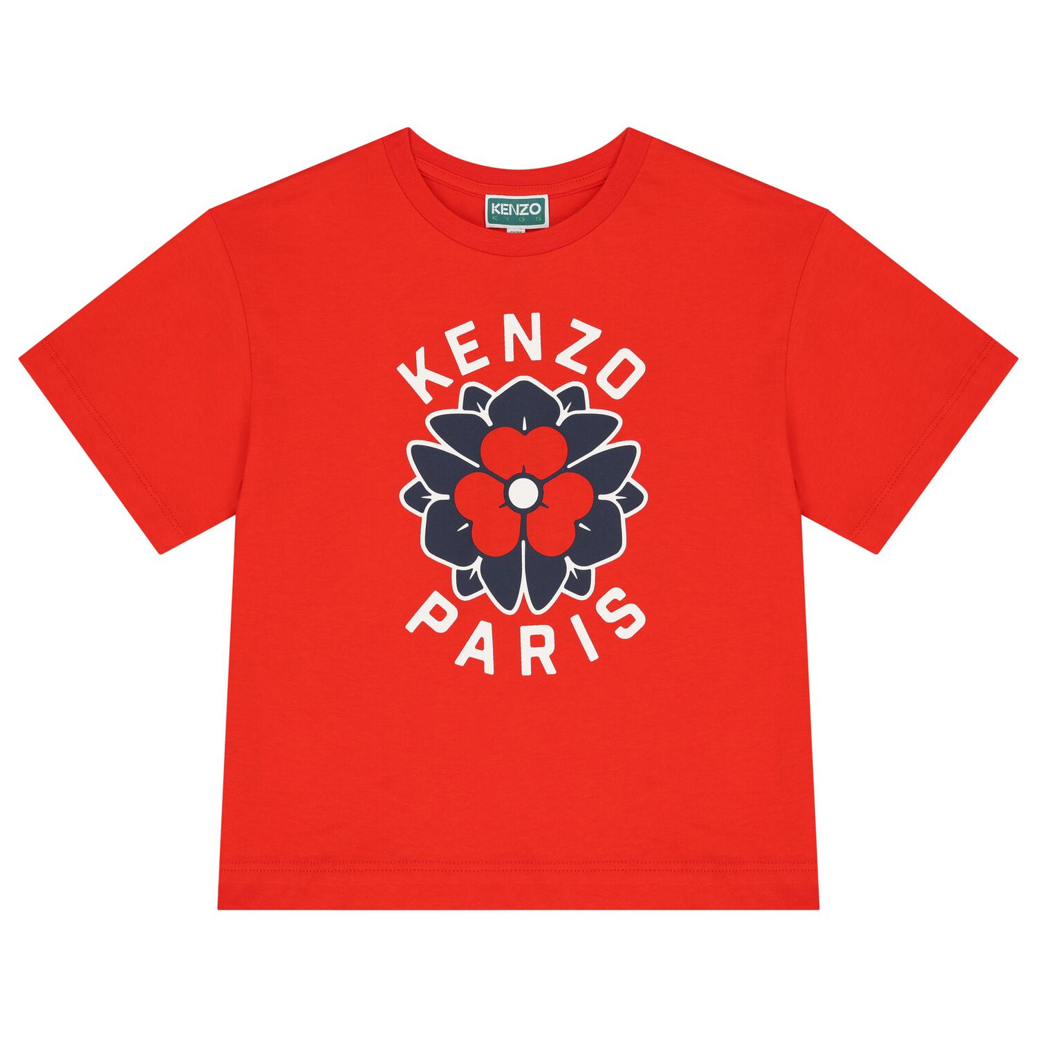 Girls Red Flower T-Shirt, 1, hi-res