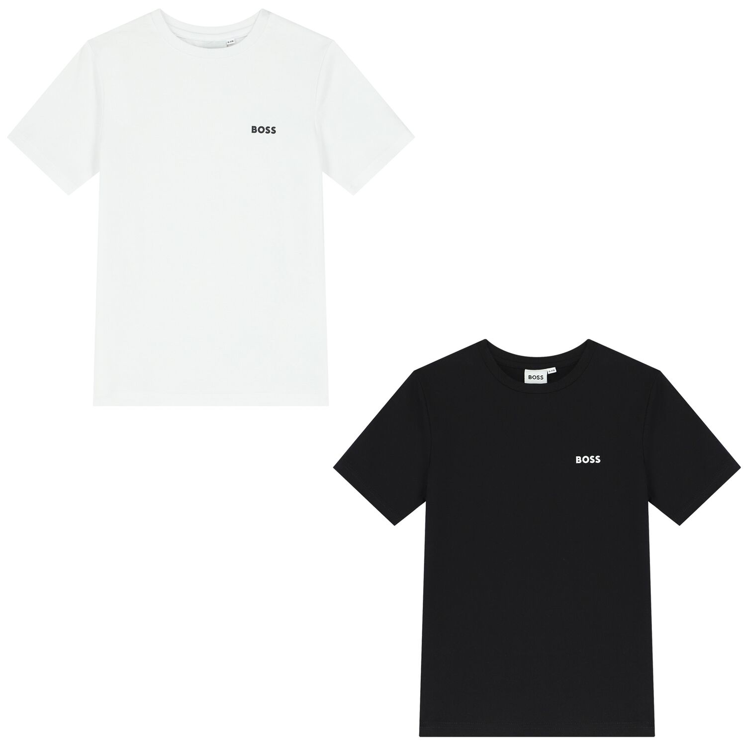 Boys Black & White Logo T-Shirts ( 2-Pack ), 1, hi-res image number null