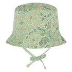 Younger Boys White & Green Shorts & Hat Set, 1, hi-res