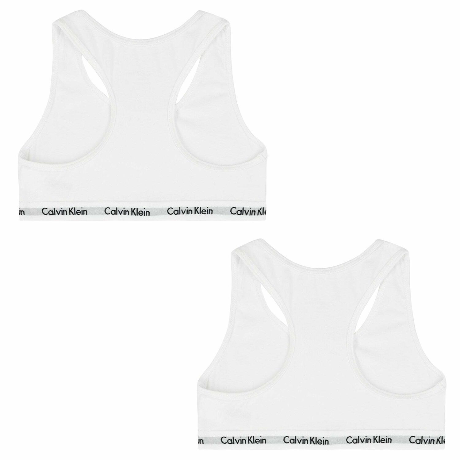 Girls White Bra Tops (2-Pack), 1, hi-res