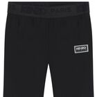 Girls Black Logo Leggings Set, 2, hi-res