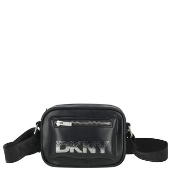 Girls Black Logo Bag