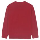 Boys Red Knitted Jumper, 4, hi-res