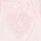 Baby Girls Pink Embellished Floral Babygrow, 1, hi-res