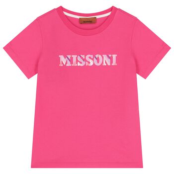 Girls Pink Logo T-Shirt 