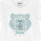 Girls White Tiger Dress, 1, hi-res