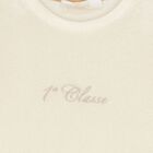 Girls Beige Geo Map Bow Dress, 1, hi-res