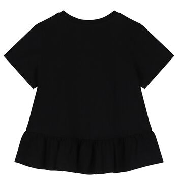 Girls Black Logo T-Shirt