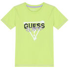 Boys Green Logo T-Shirt, 1, hi-res