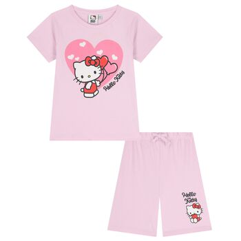 Girls Red Hello Kitty Shorts Set