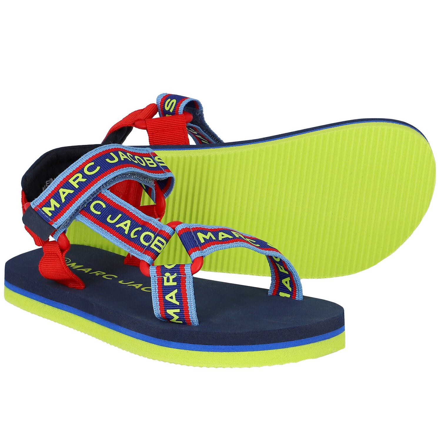 Multi-Coloured Logo Sandals, 1, hi-res