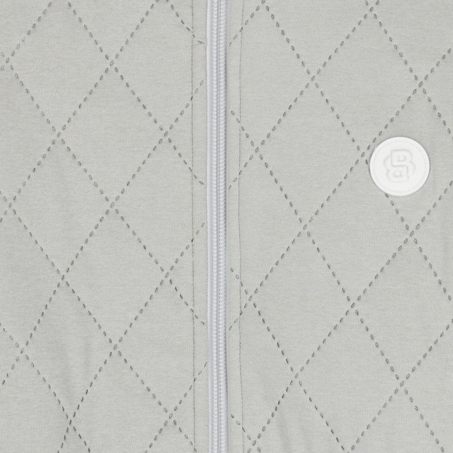 Boys Grey Logo Zip Up Top, 1, hi-res