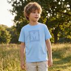 Boys Blue Logo T-Shirt, 2, hi-res