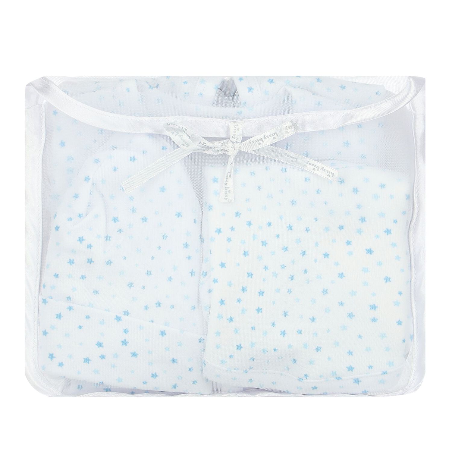 Baby Boys White and Blue Stars Babygrow Gift Set, 2, hi-res image number null