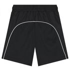 Boys Black Logo Shorts, 1, hi-res