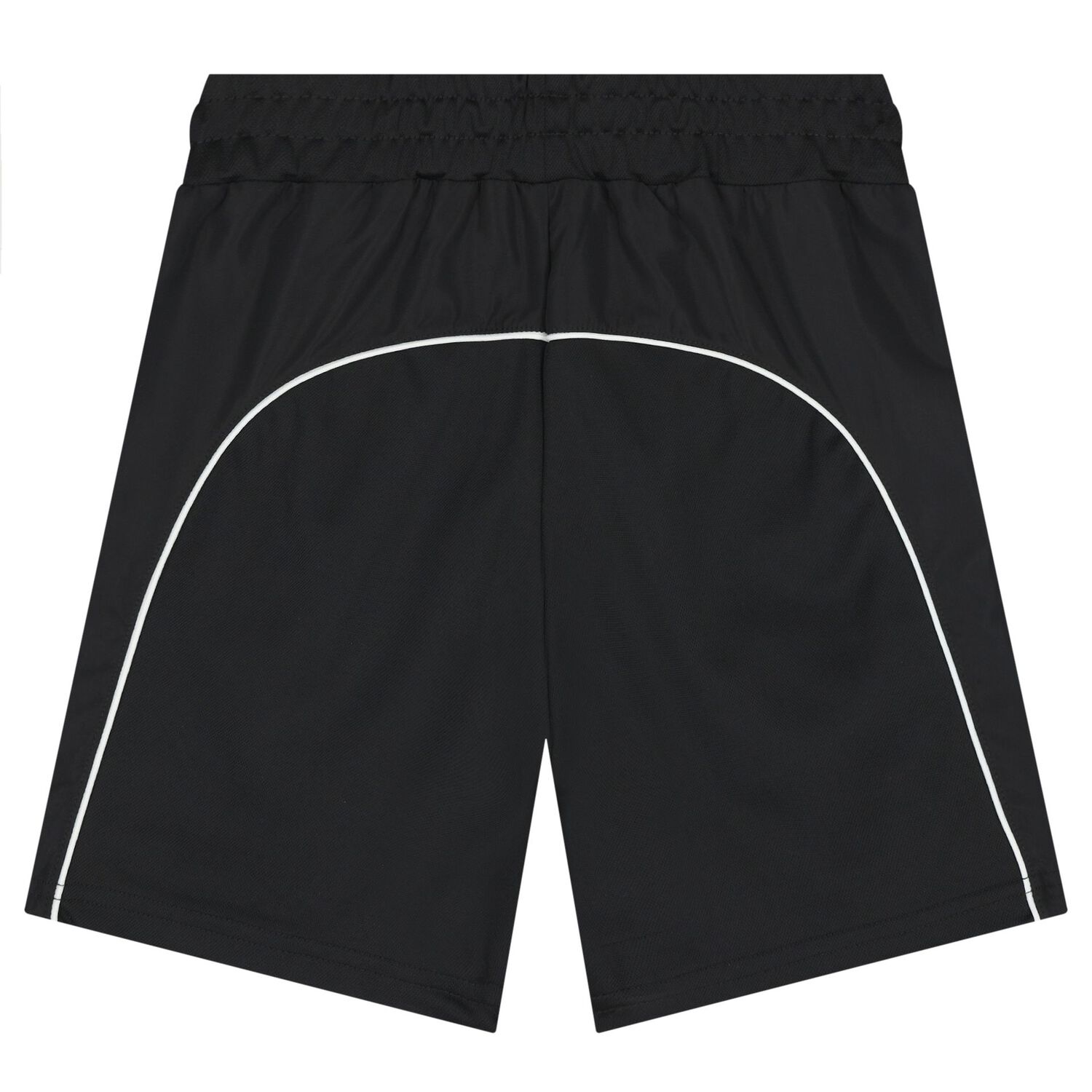Boys Black Logo Shorts, 1, hi-res