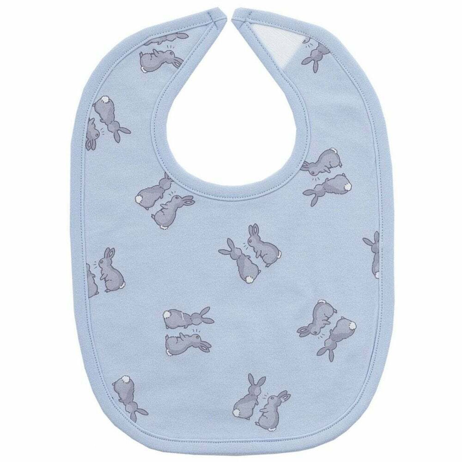 Boys Blue Bunny Baby Bib, 2, hi-res image number null
