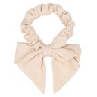 Girls White & Beige Striped Skirt Set, 3, hi-res