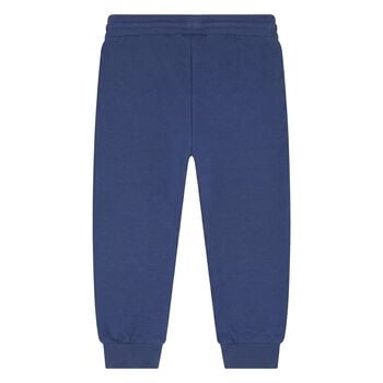 Younger Boys Blue Logo Joggers